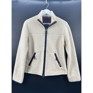 VTG‎ Abercrombie & Fitch Men's Deep Pile Sherpa Full Zip Jacket Y2K Size Large